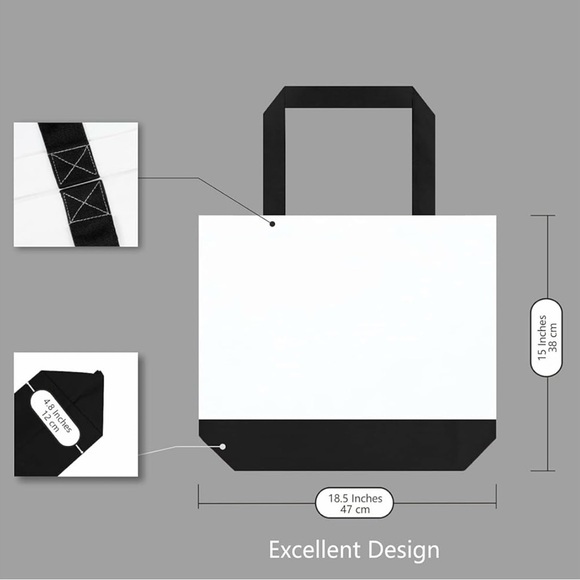 Canvas Tote Bag | Baseball Mom Bag - Picture 4 of 6